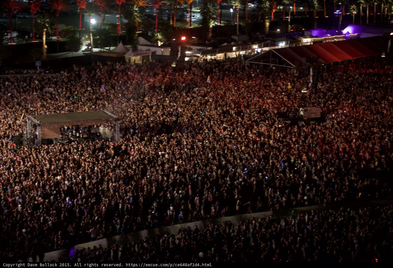 Jam-packed concert arena