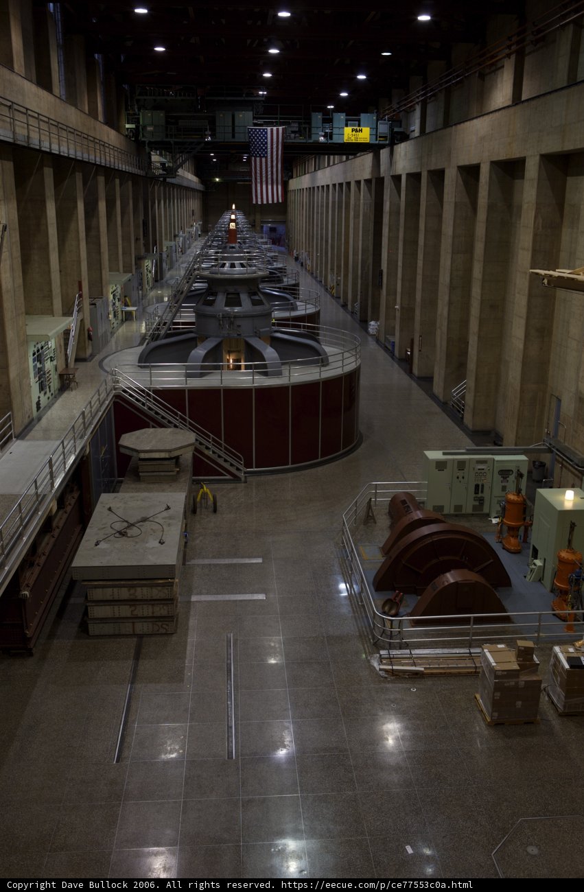 Inside the Hoover Dam Powerplant