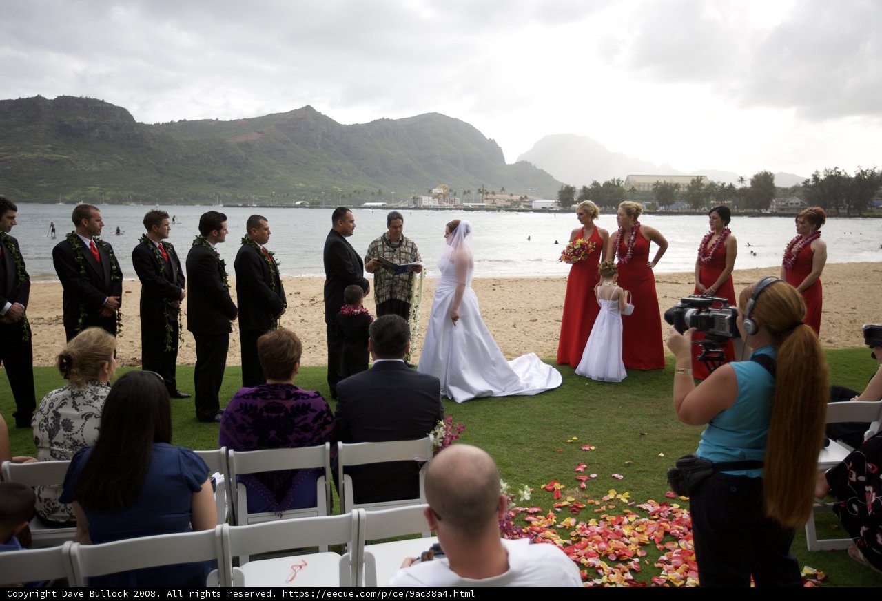 Mountainous Beach Wedding