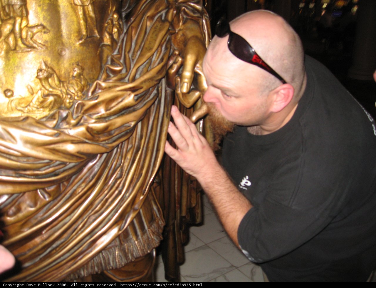 The Man and the Bronze Statue