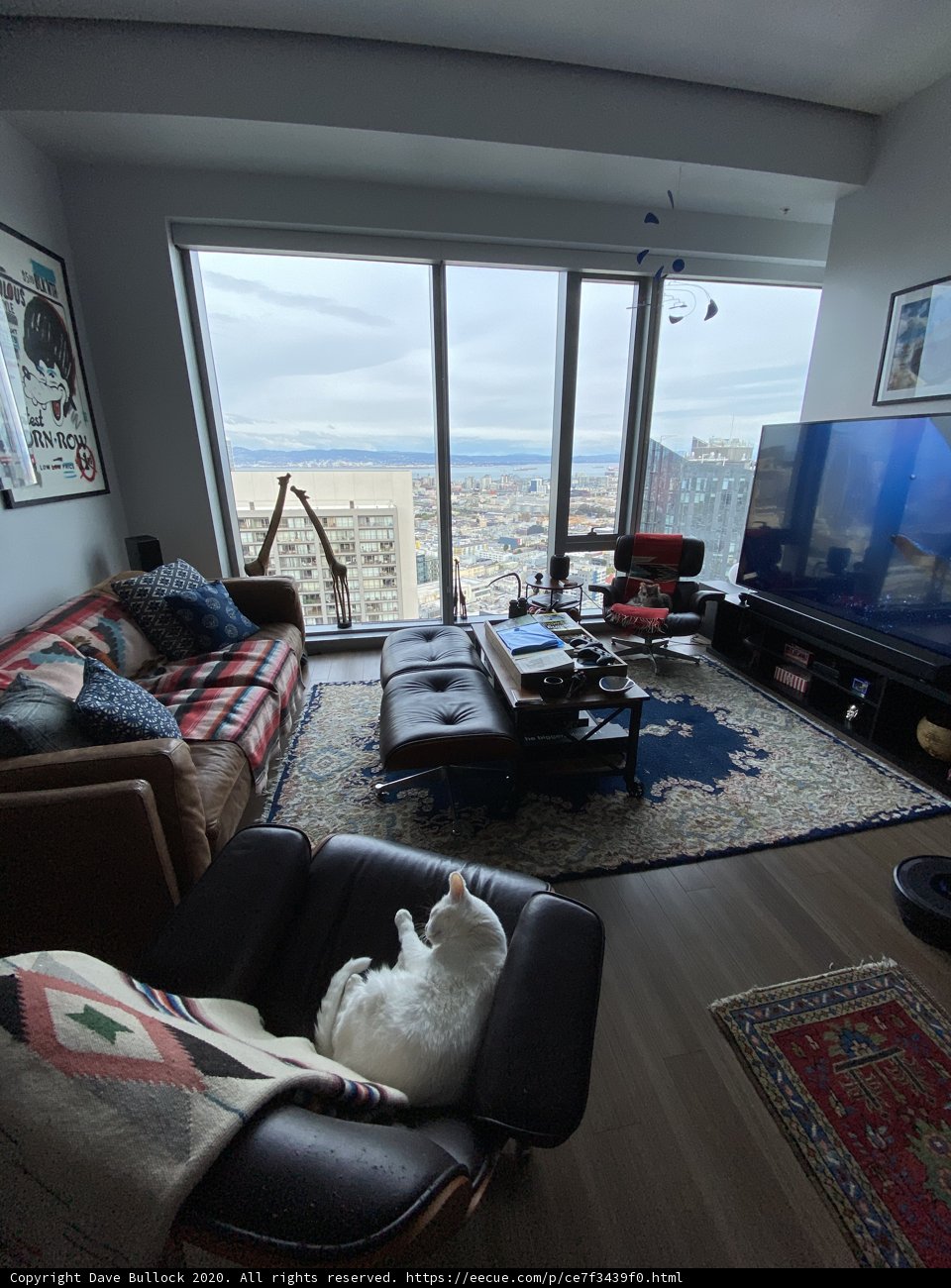 Modern Living Room with Sleek Entertainment Center
