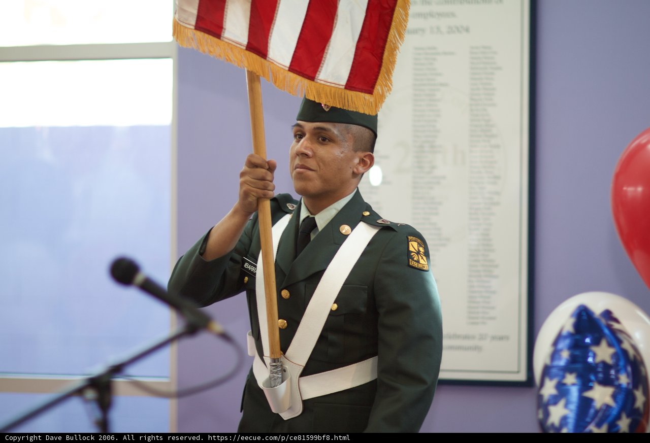 Proudly Holding Our Flag