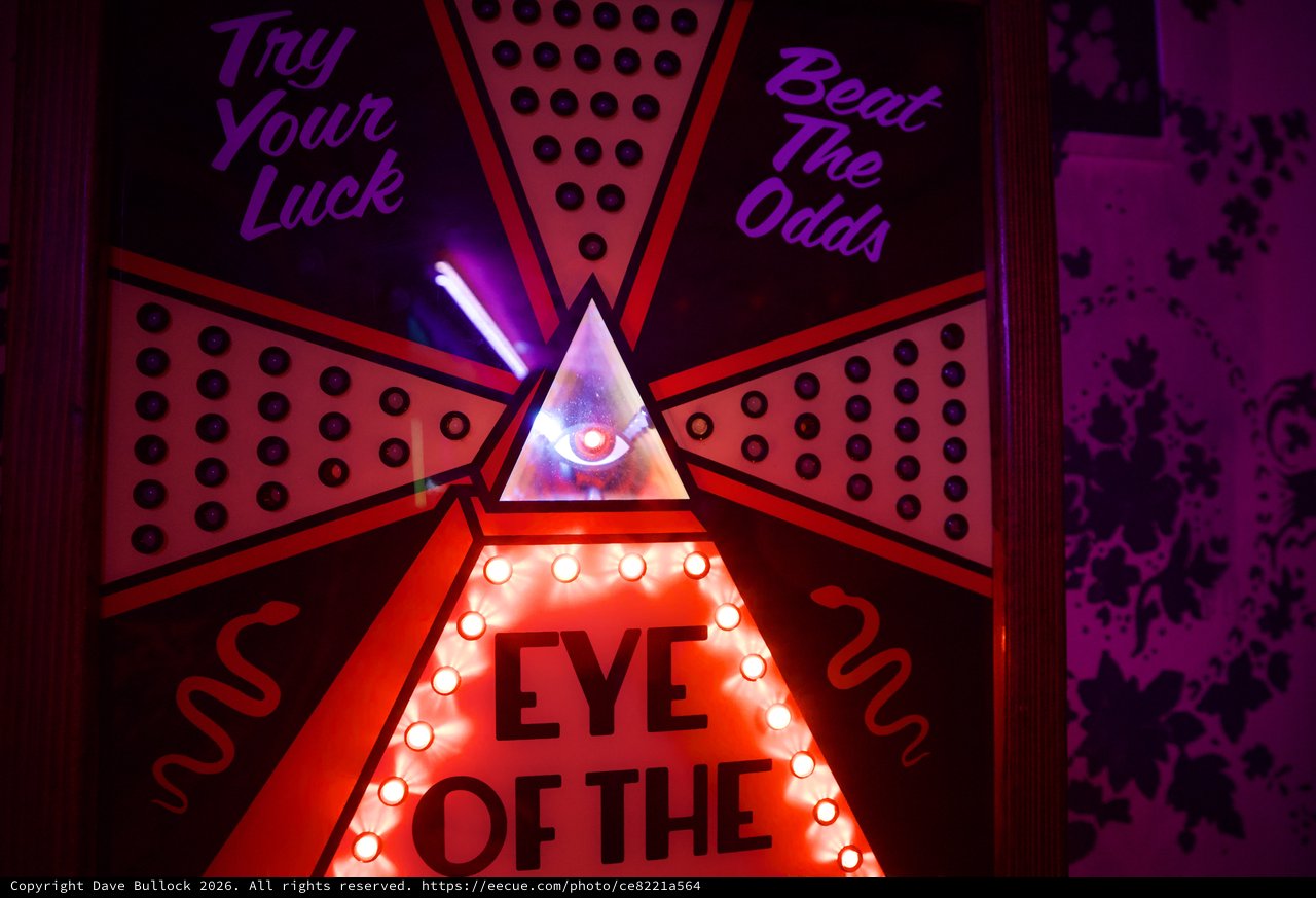 Mystic Eye of the Triangle Illuminated Arcade Game