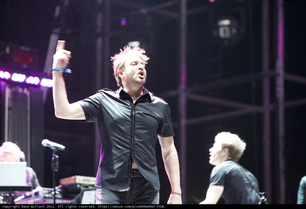 Simon Le Bon Lights Up Coachella Stage