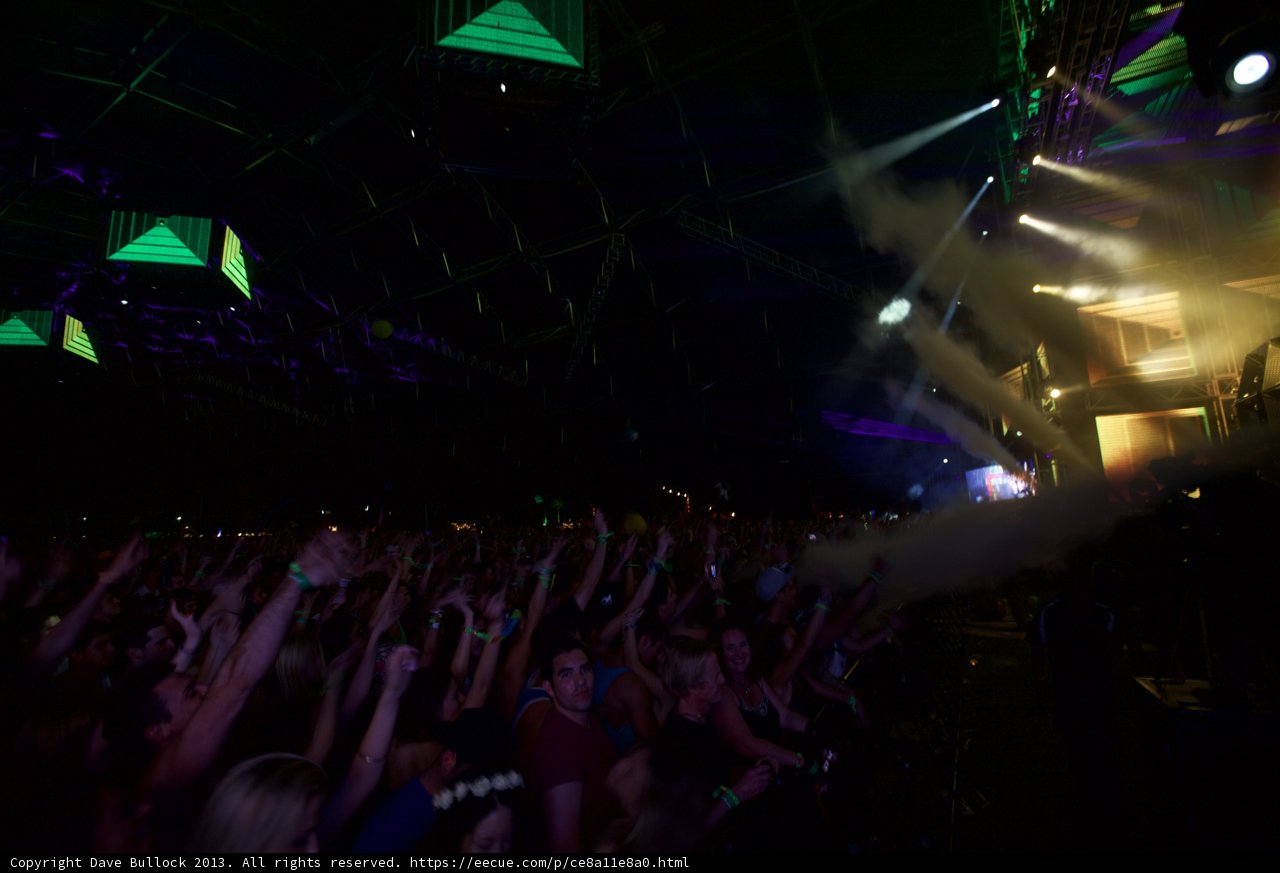 Smoke and Spotlight at Coachella