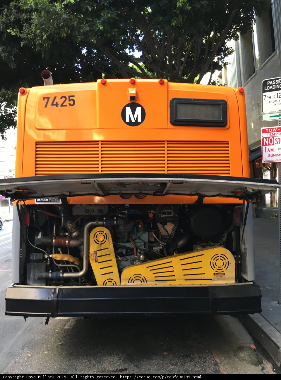 Yellow Bus in The City