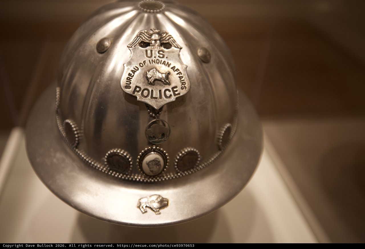 Historic U.S. Bureau of Indian Affairs Police Helmet