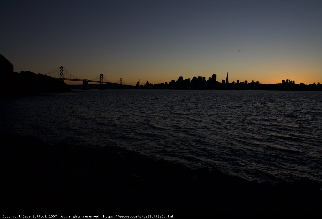 Spectacular Sunset at the Bay Bridge