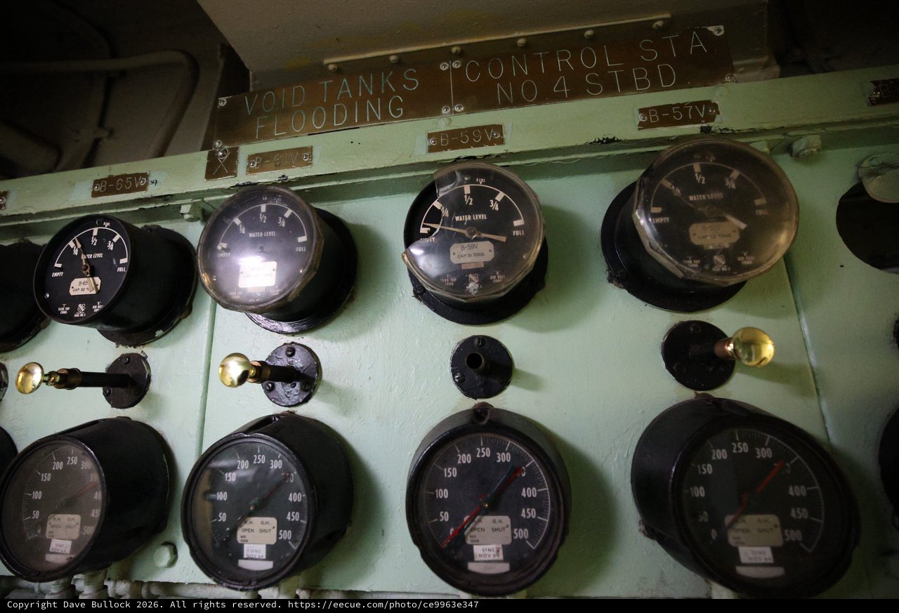 Vintage Naval Flooding Control Station Panel No. 4