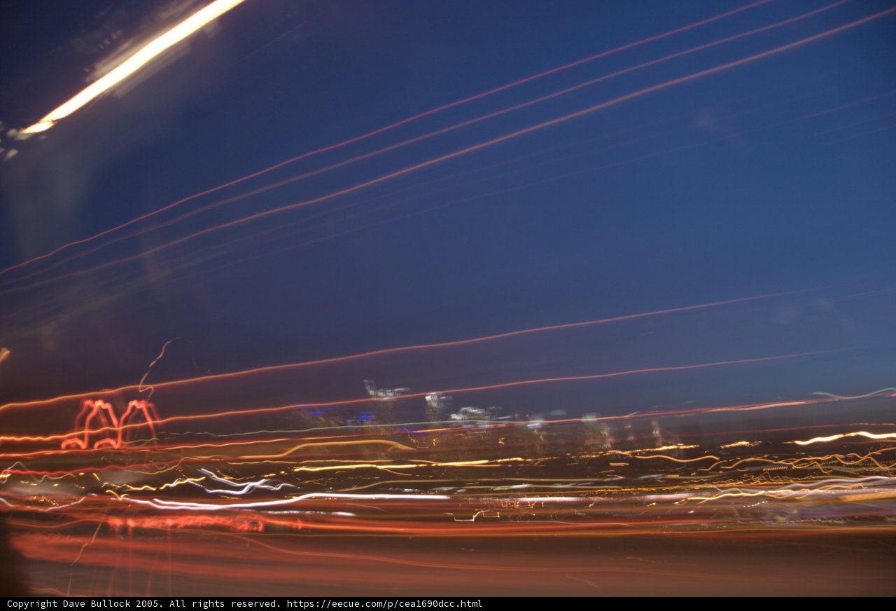 Night Flares Captured on City Street