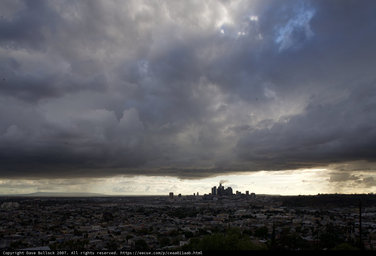 Los Angeles Under the Cumulus Storm
