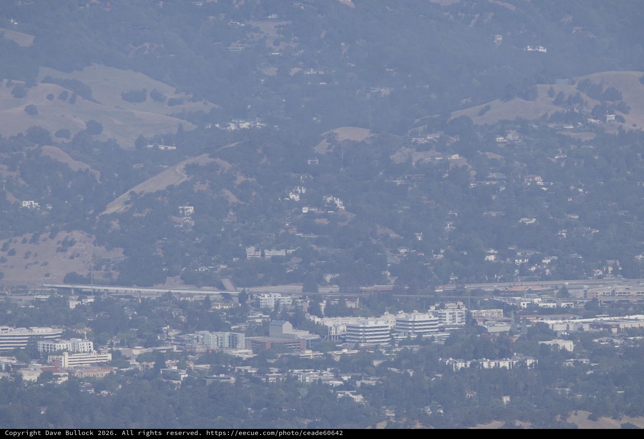 Hazy East Bay Hills Urban Sprawl from Mount Diablo