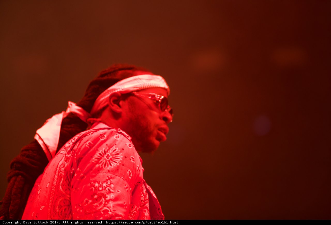 Dreadlocked Performer with Red Bandana