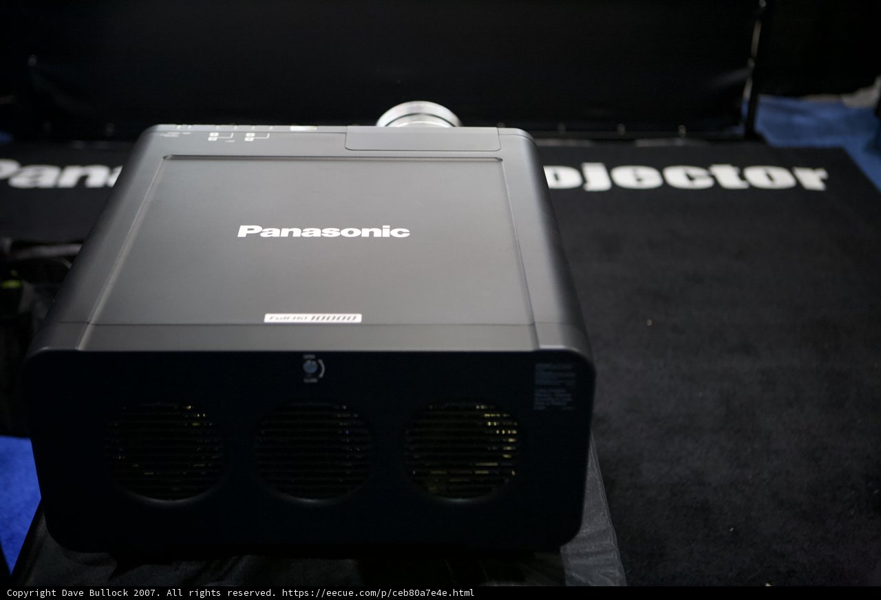 Panasonic DLP-P1 Projector in Action