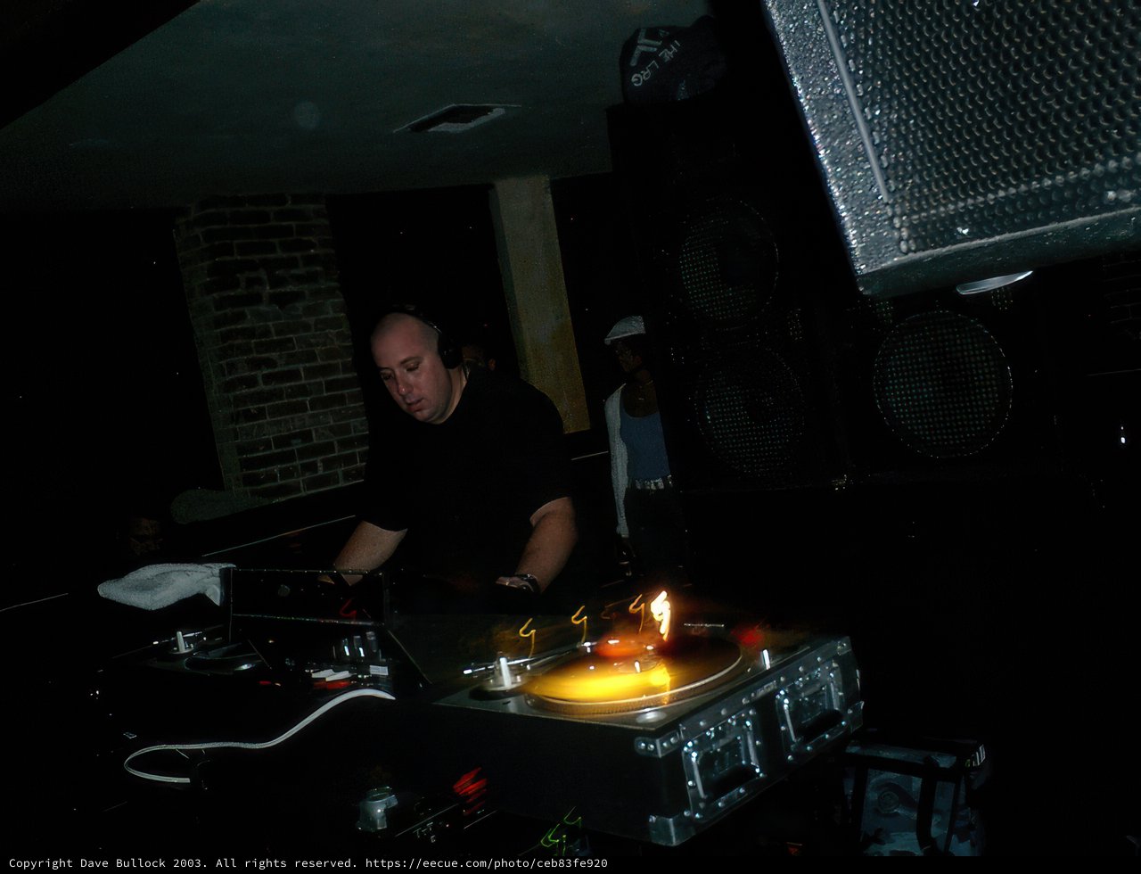 DJ AK1200 Entertains the Crowd at Respect 12 4 03