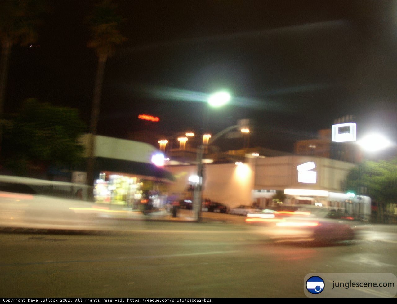 Blurred Night of Urban Chaos