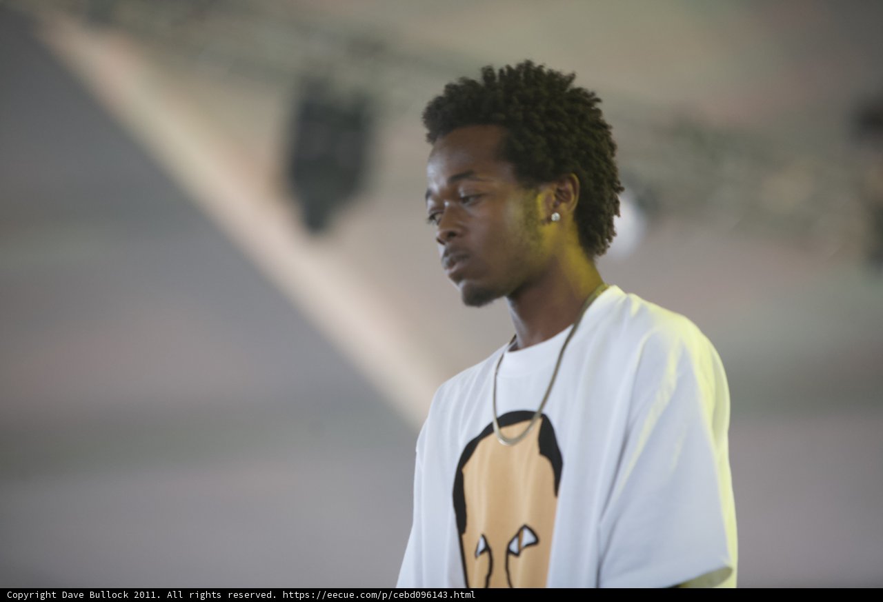 Dreadlocked Man Takes Stage