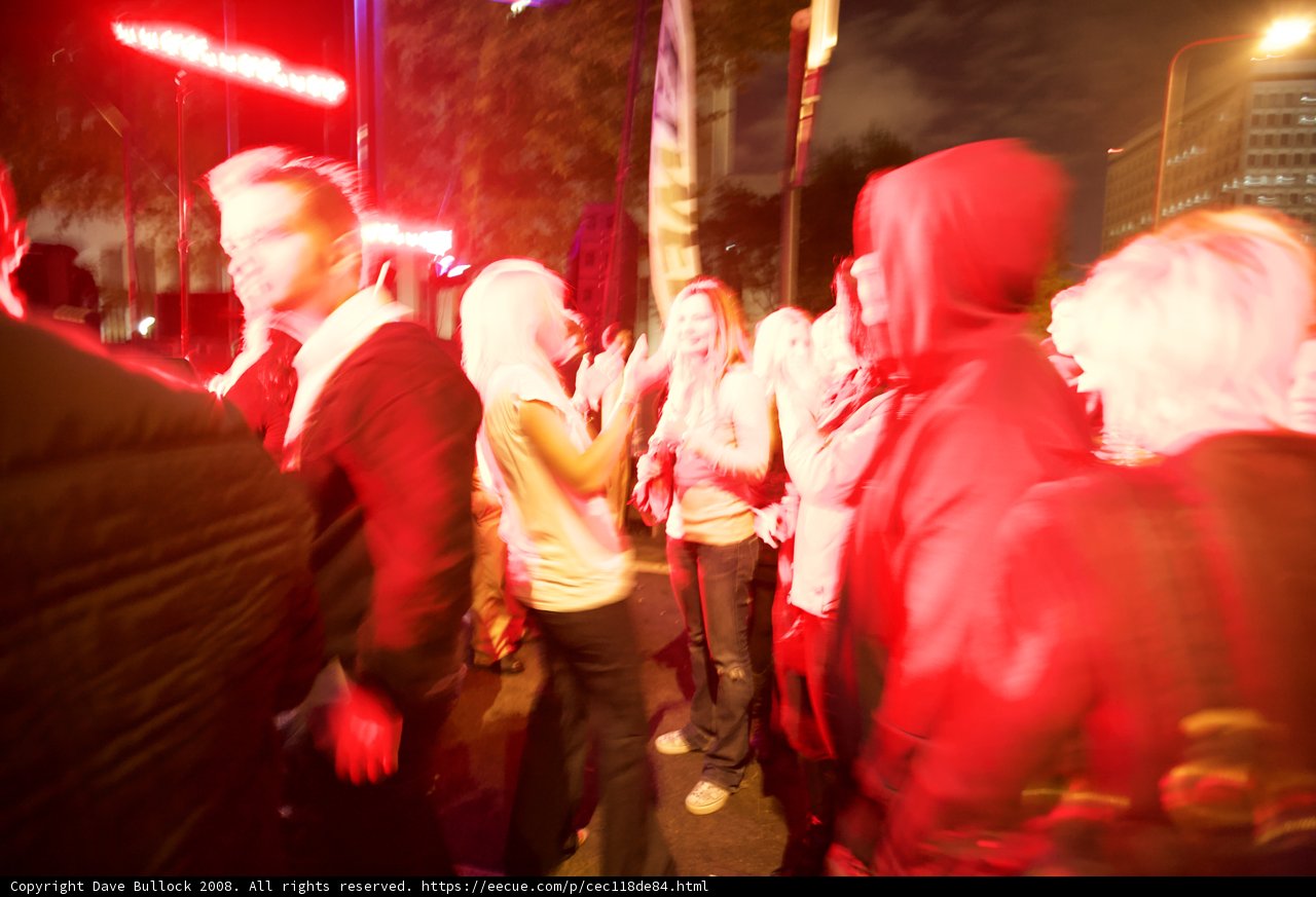 Blurry Nightlife Scene