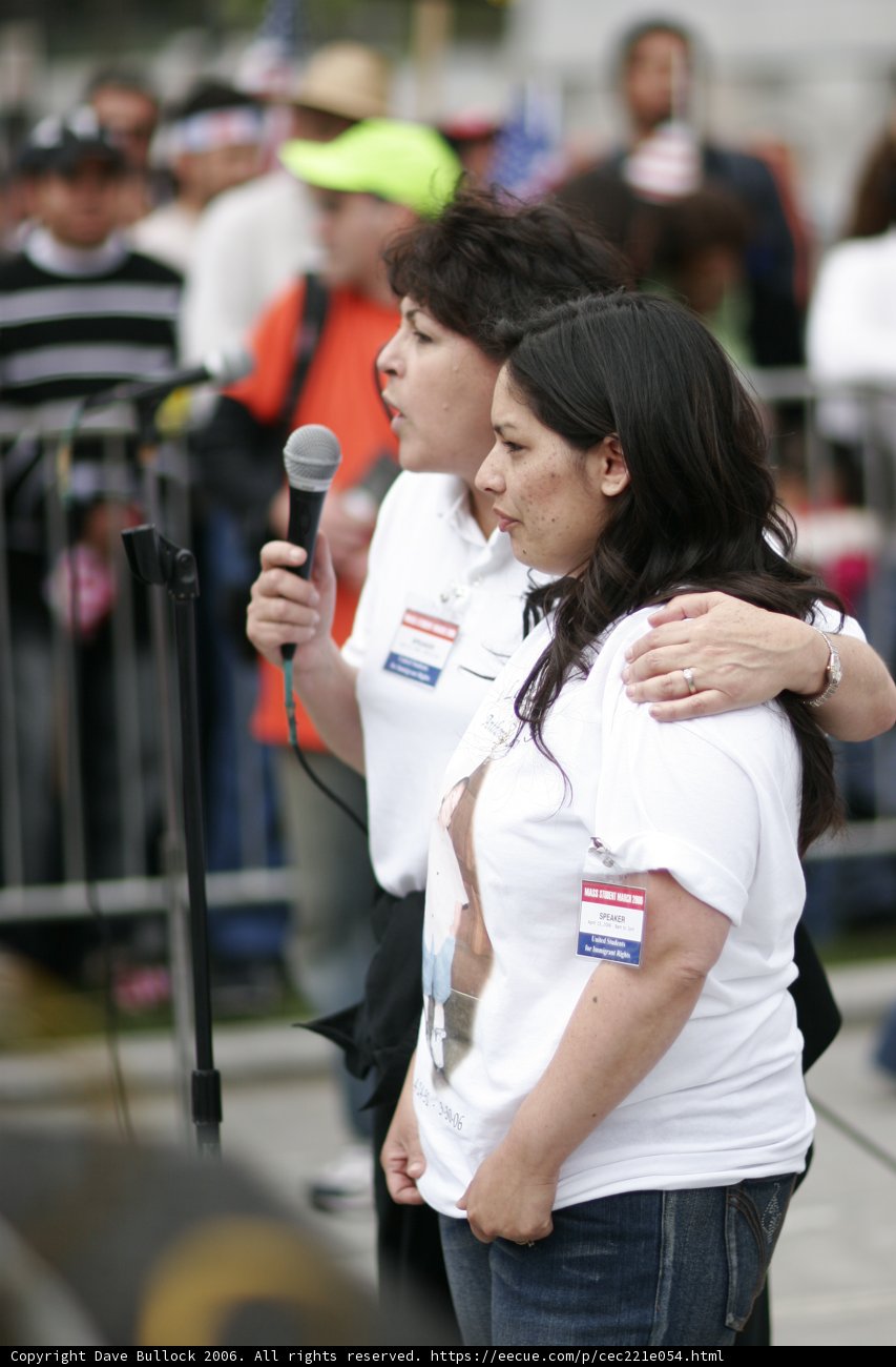 Two Women Standing United at Student Protest