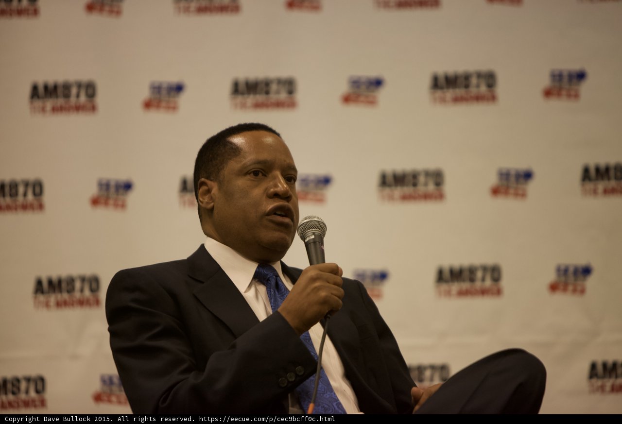 Larry Elder Addresses the Crowd