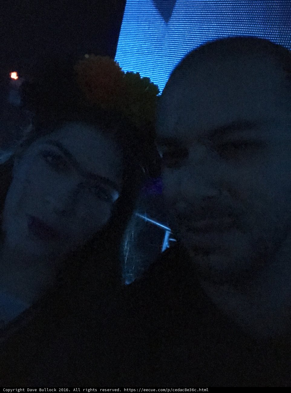 Nighttime Selfie in San Bernardino