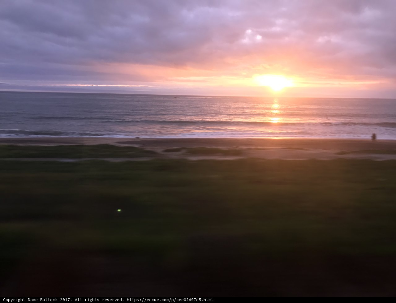 Sunset over the Pacific