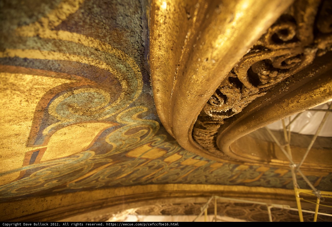 The Intricate Ceiling of the Church of the Holy Sepulchre
