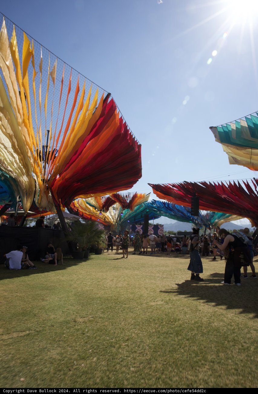 Colors Aloft: A Vivid Day at Coachella 2024