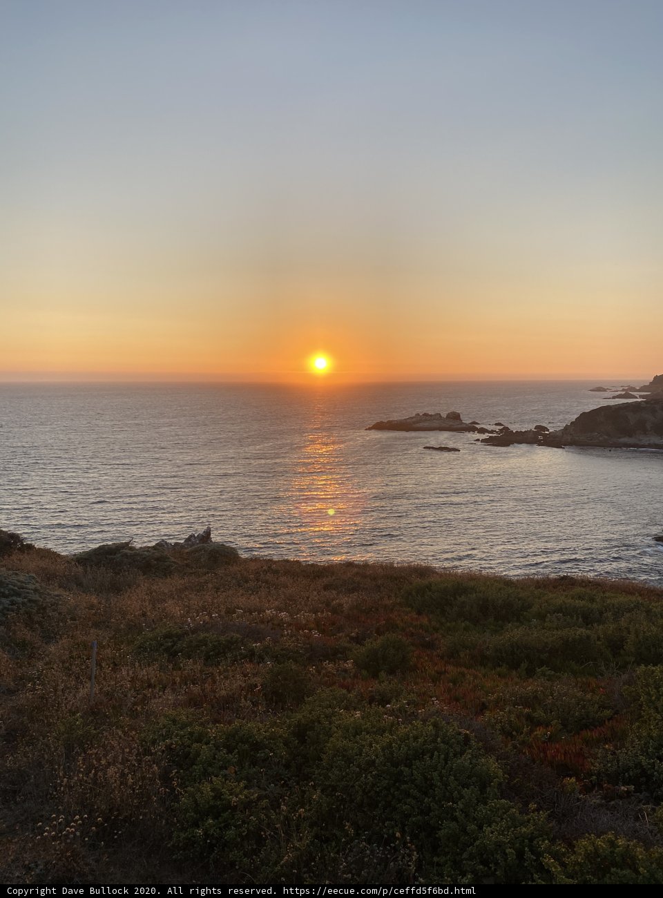 Sunset Hues Overlooking the Pacific
