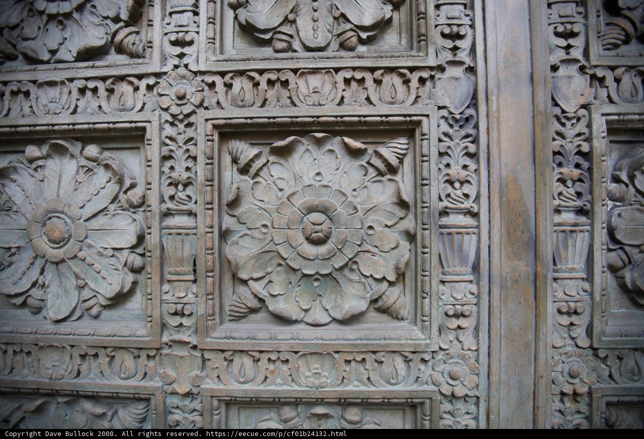 Ornate Door of a Medieval Monastery