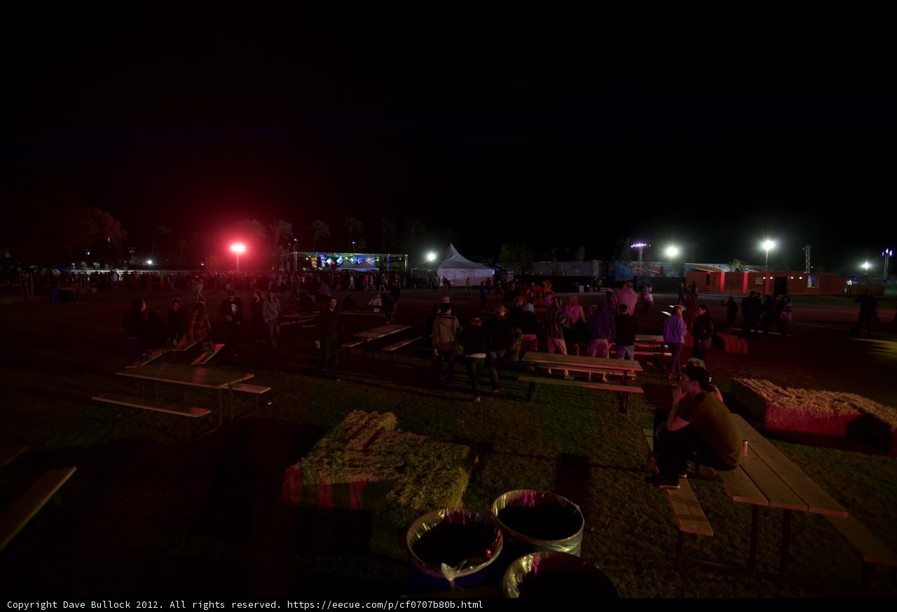 Nighttime Crowd at Outdoor Event