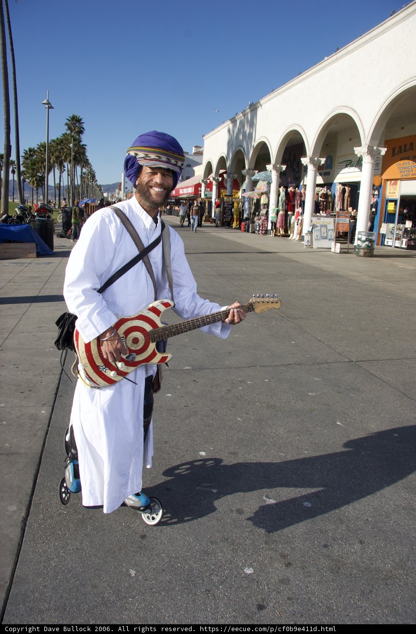 Guitar Man in White