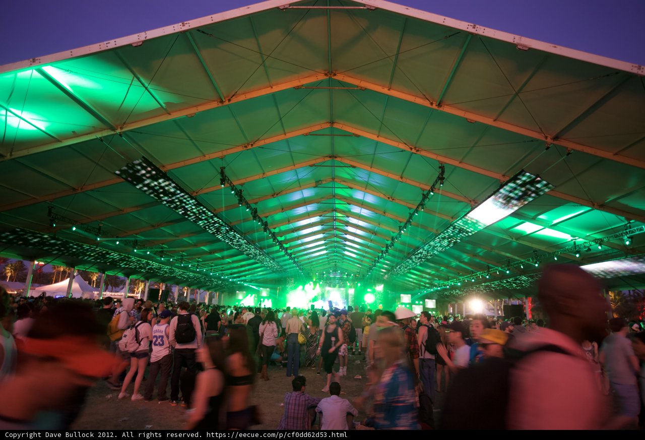 Nighttime Crowd at Coachella