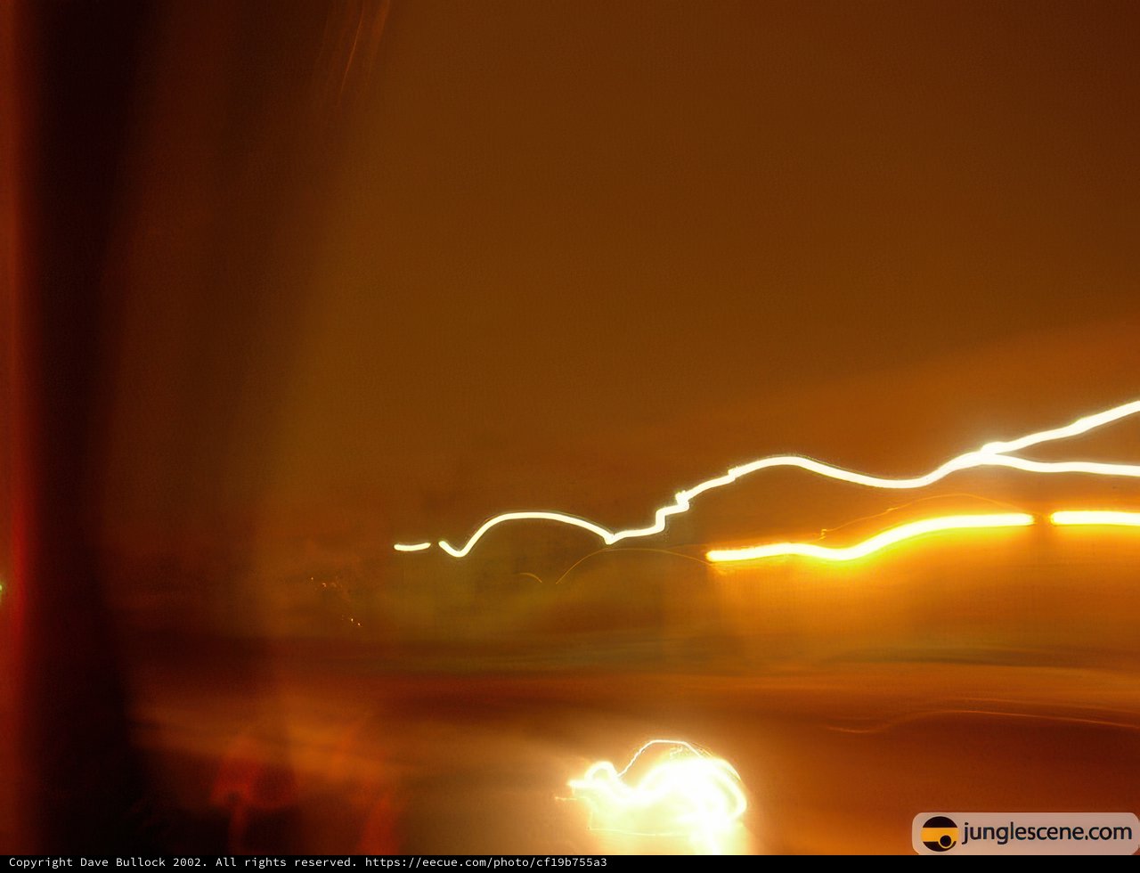 Night Drive in the Thunderstorm
