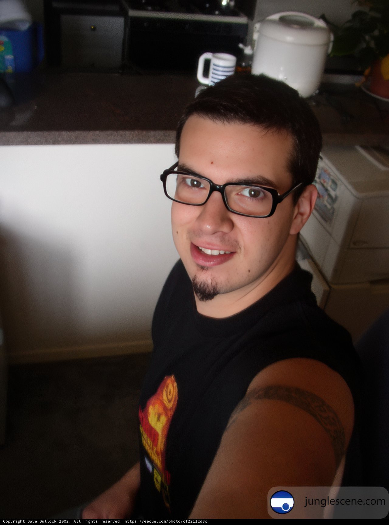 Dave B's Glasses and Tattoo