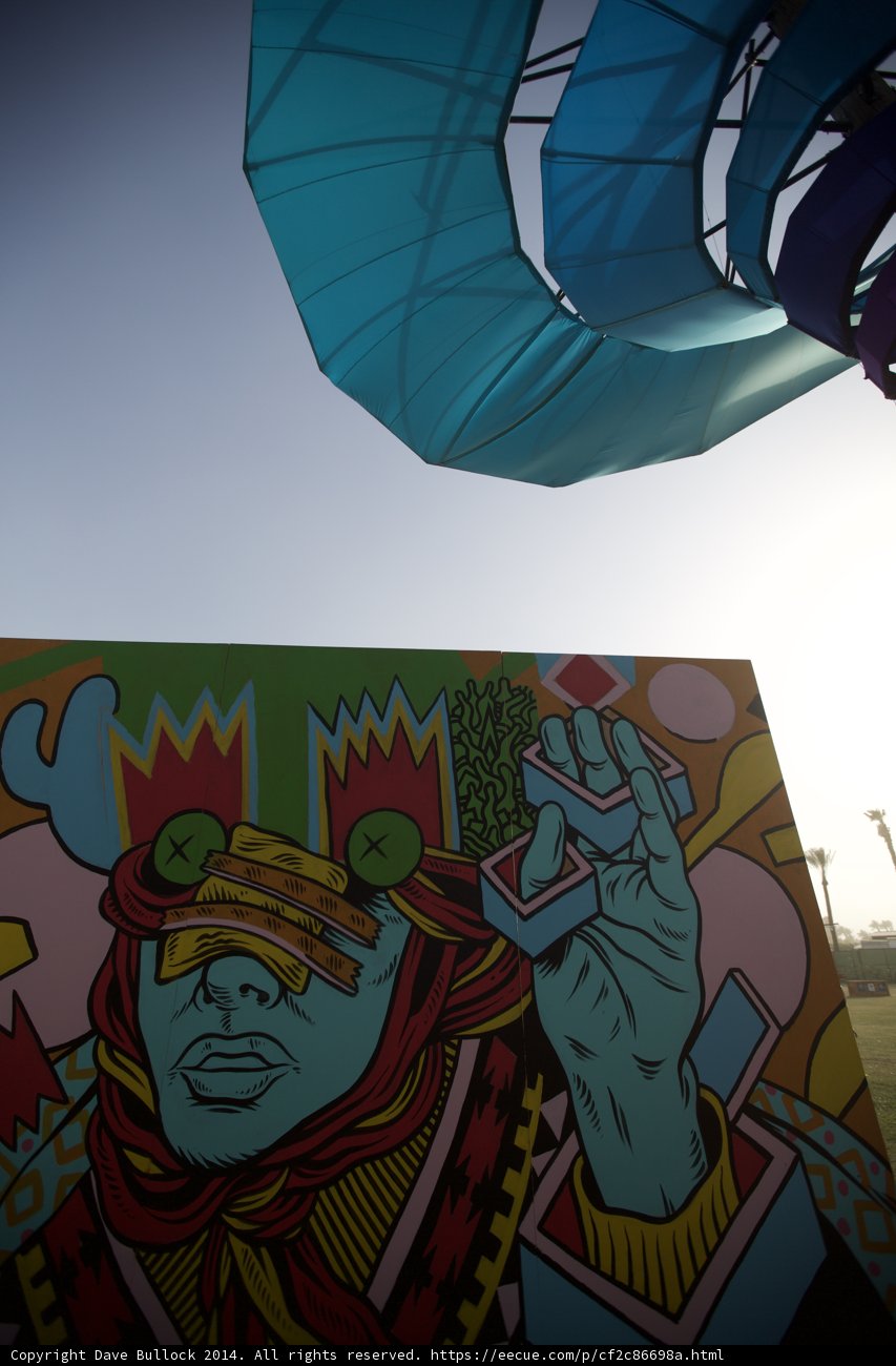 Vibrant Mural on Empire Polo Club Building