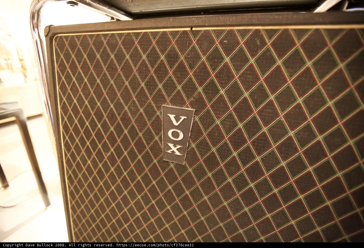 The Vox AC30 Head and Cab on Display at the Museum of Making Music