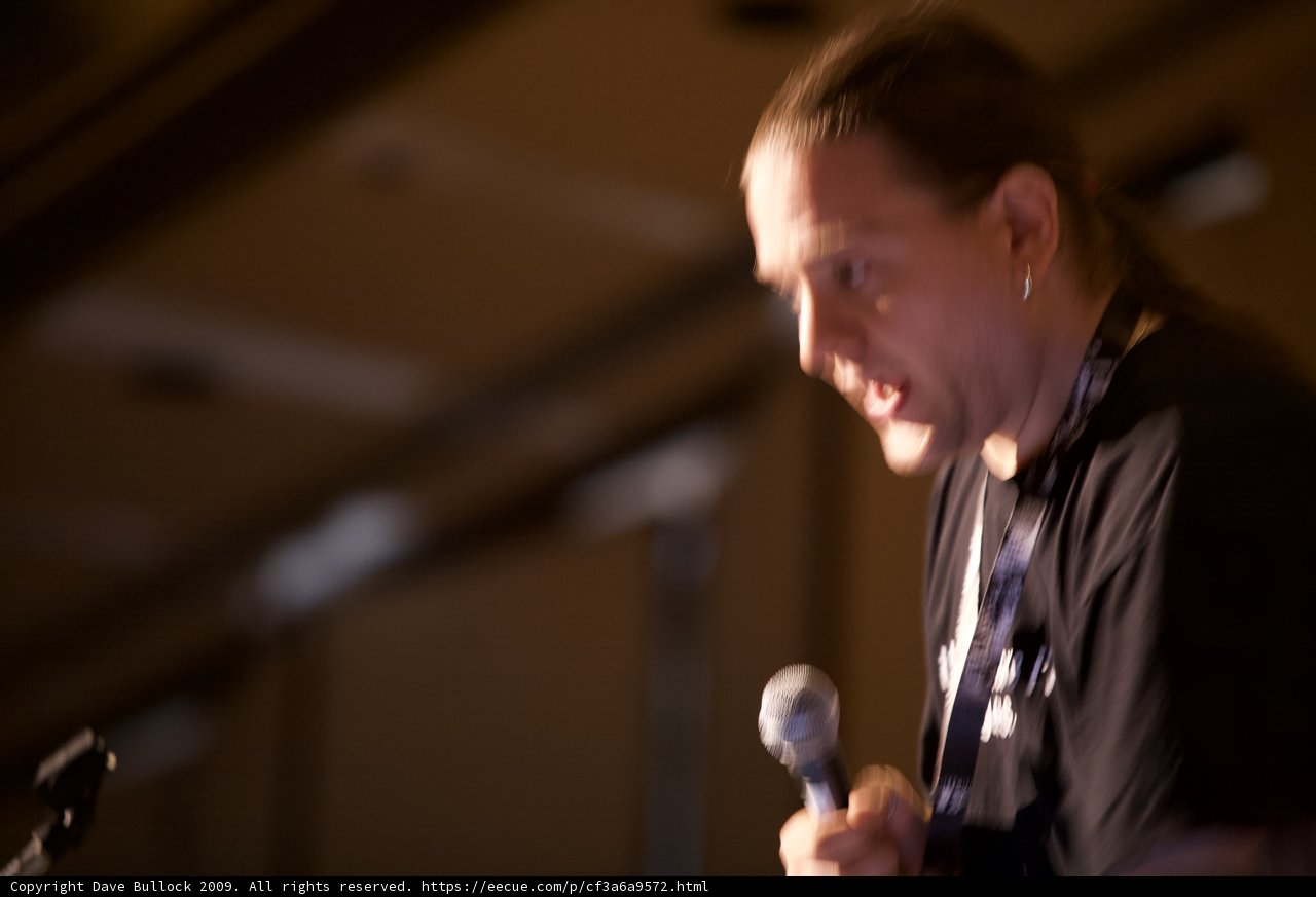 Entertainer with a Microphone
