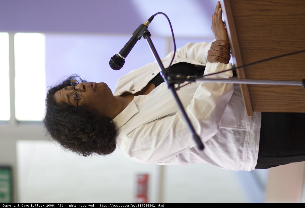 Glasses-wearing Woman at Solo Performance