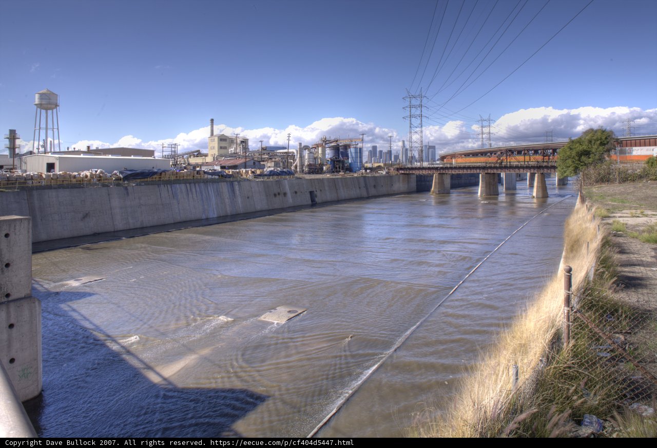 The Flowing River in the Heart of the City