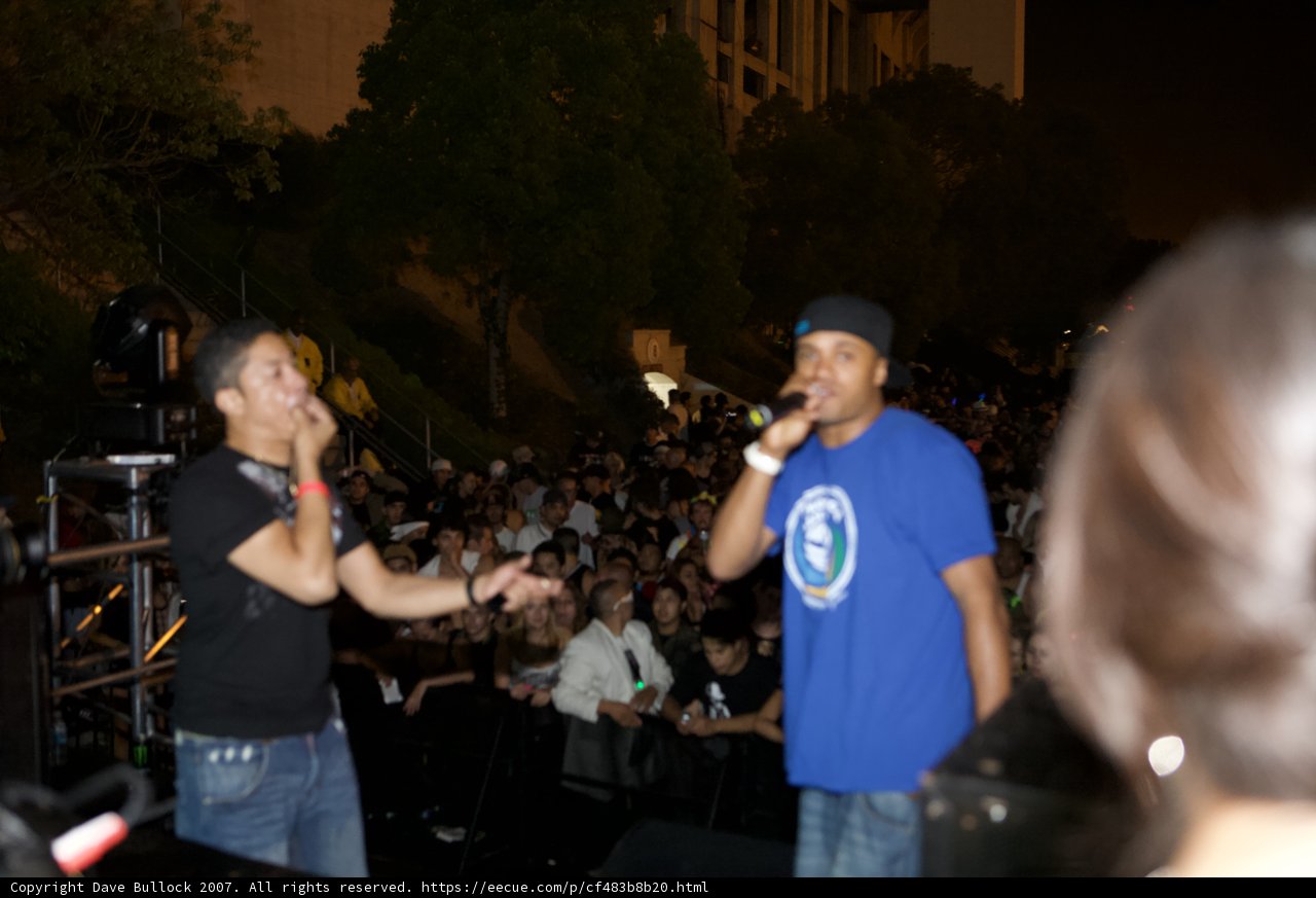 Two Men Perform at EDC Concert