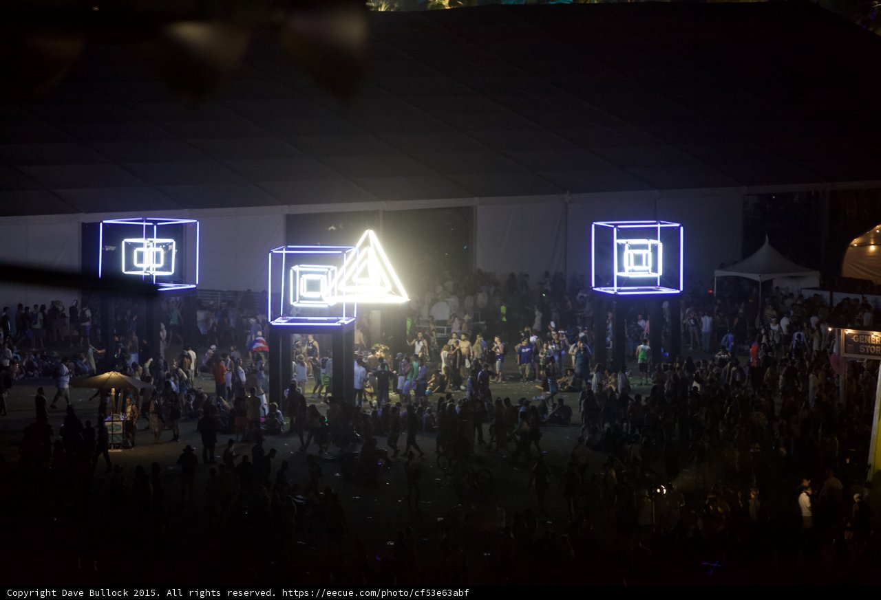 Glowing Crowd at Coachella
