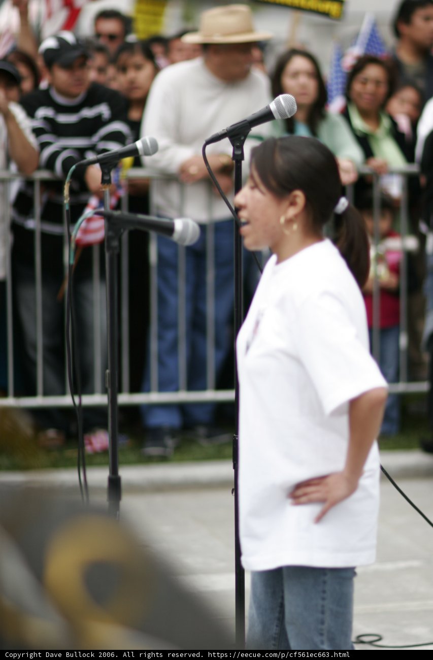 Protester Takes the Mic