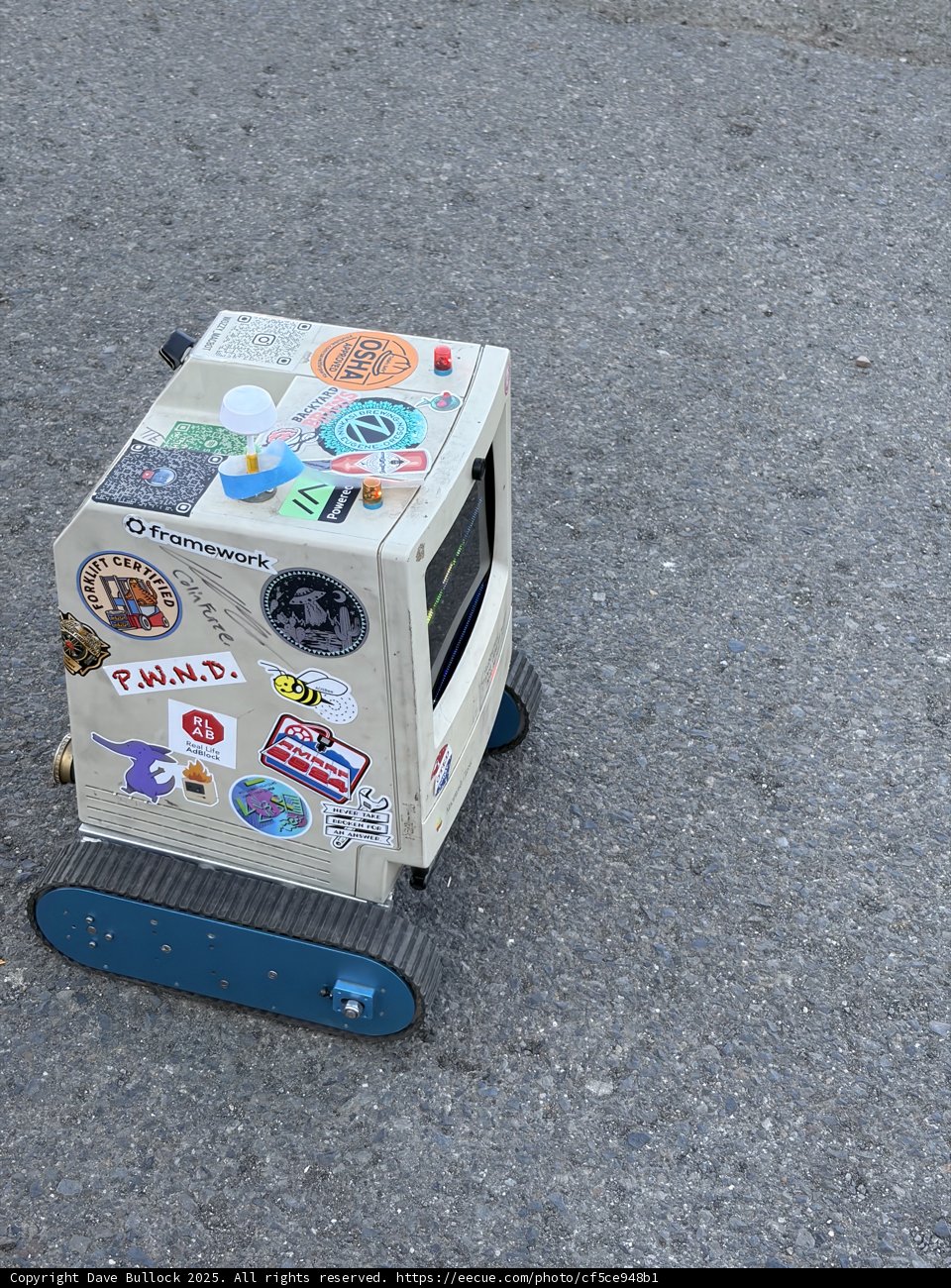 Stickered Explorer on Tarmac