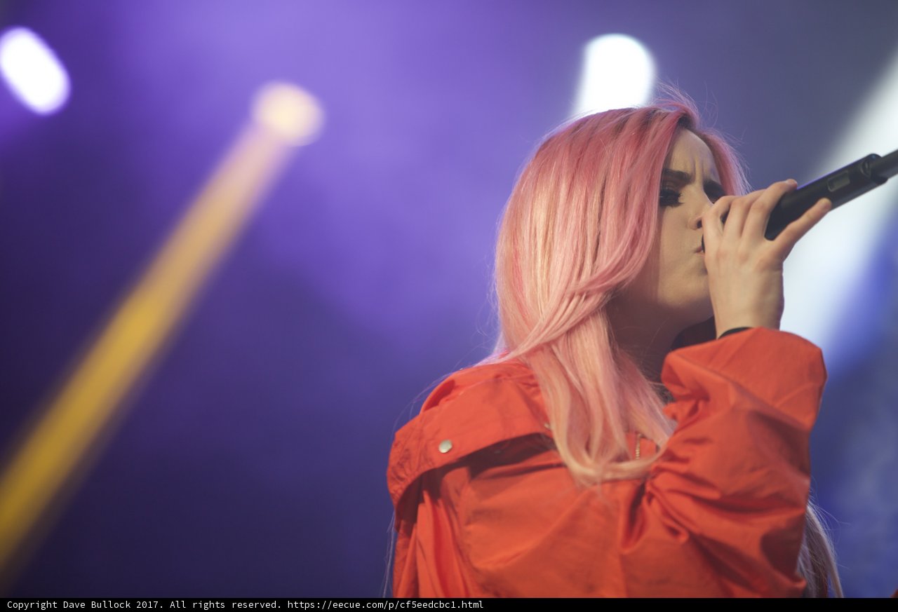 Pink-Haired Performer Takes the Stage
