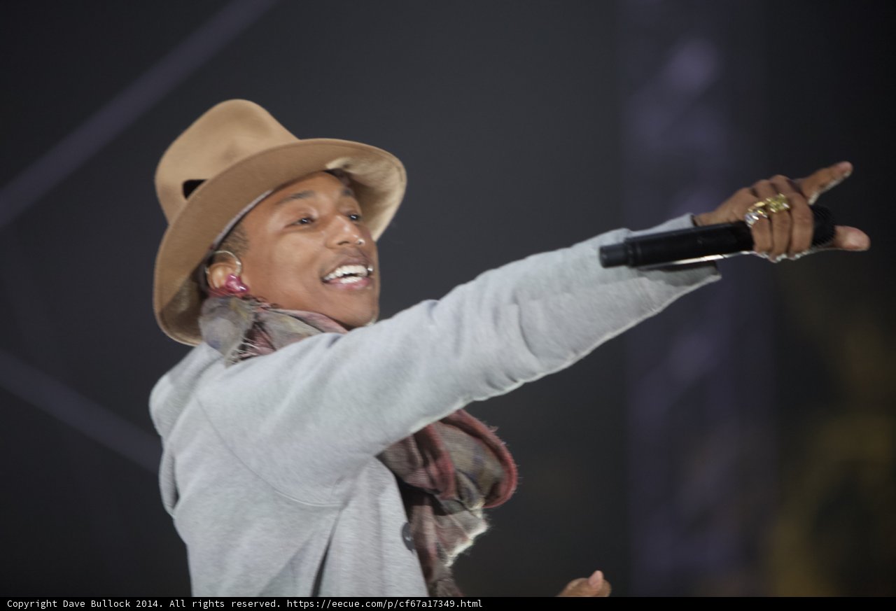 Pharrell Williams Rocks London Olympics in Cowboy Hat