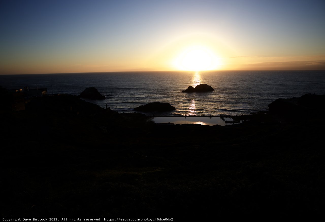 Golden Hour at Sutro Baths