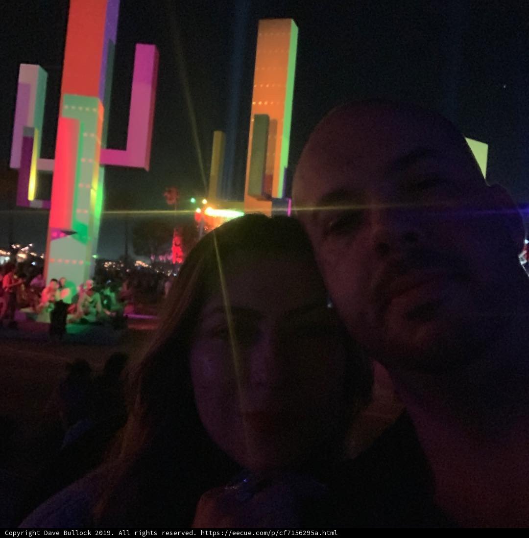 Colorful Night Selfie in the City