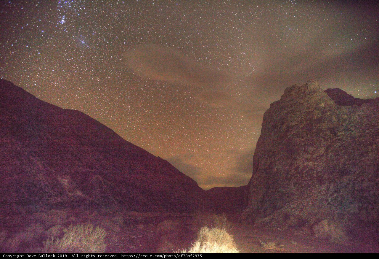 Majestic Mountain Under a Starry Sky