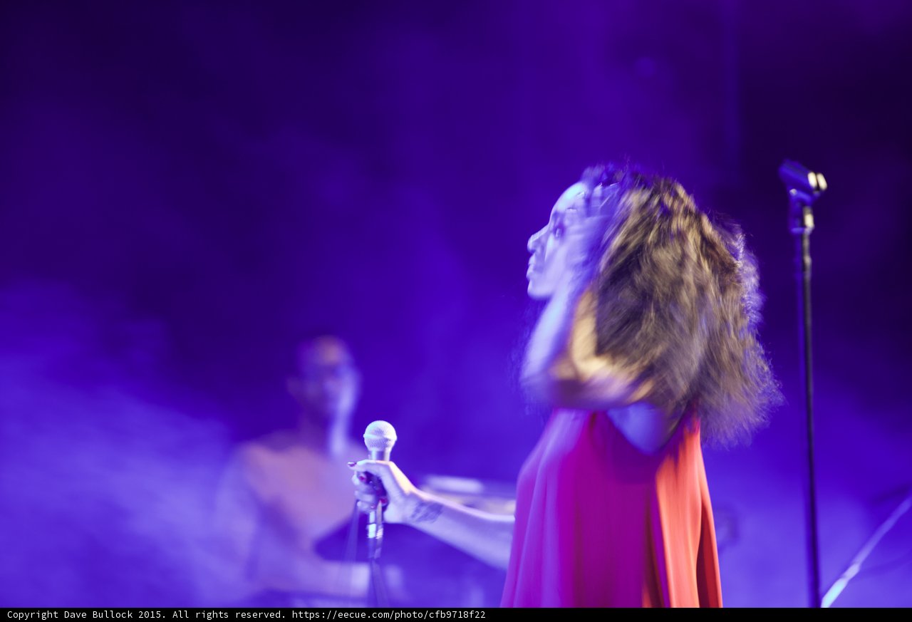 Solange Looking Up Motion Blur Hair Backing Vocalist